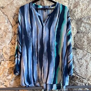 Nic & Zoe striped blouse - 1X